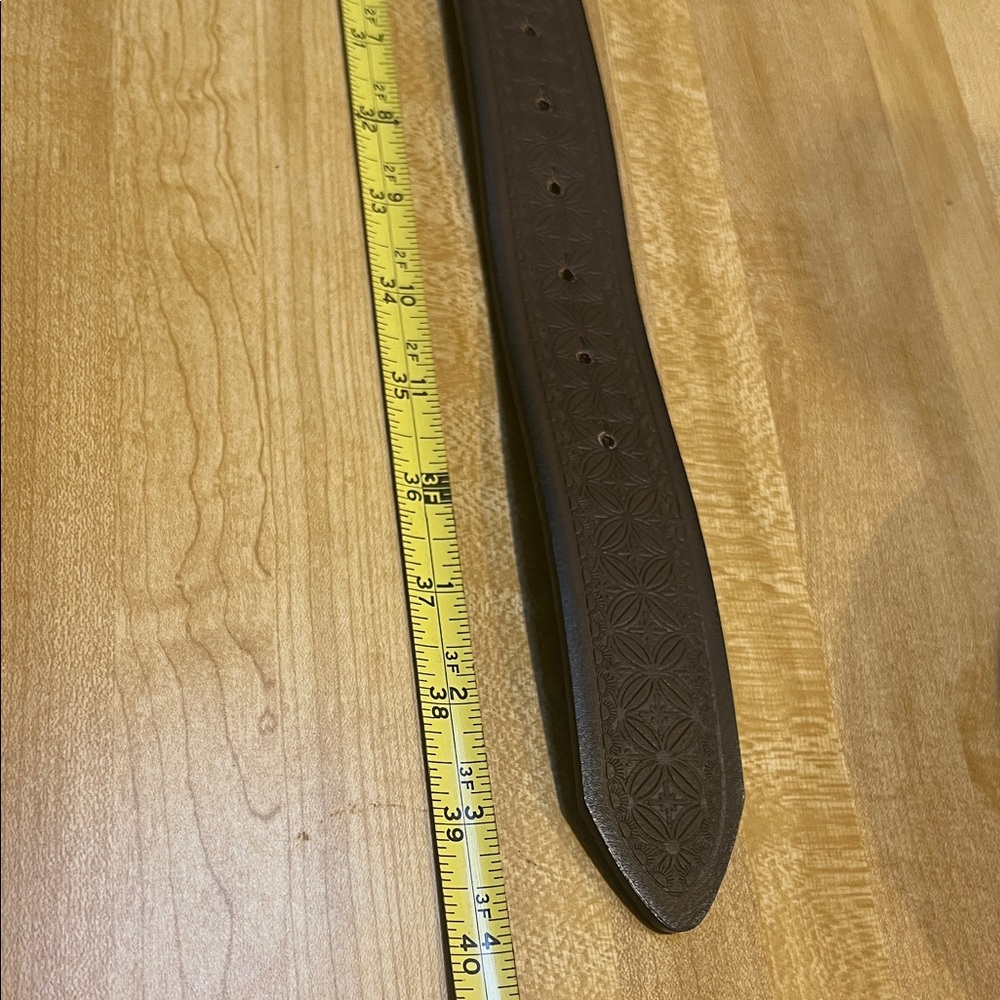 ( 0332) Brown Belt with Horse Buckle. Happy 2026 Fire Horse Year. (small) - Picture 3 of 5